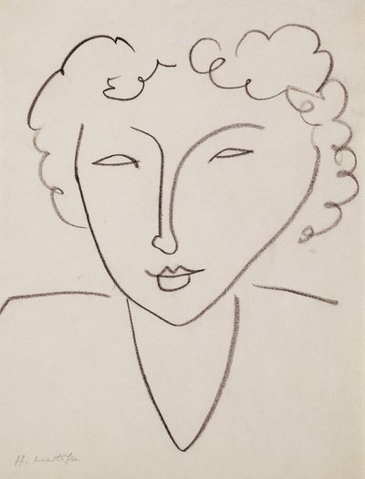 Kvinnohuvud; Tete de Femme av Henri Matisse