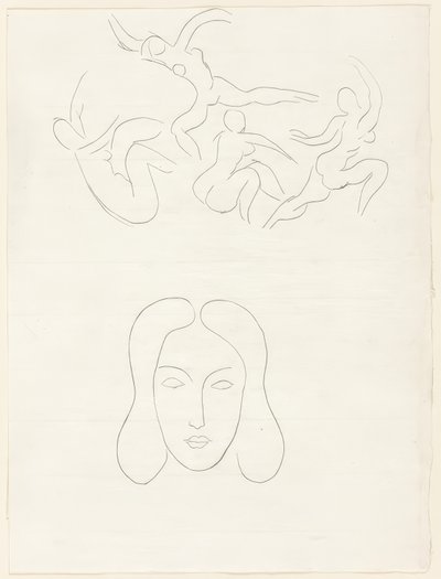 Hérodiade, Scène lV, plansch tretton från Poesies de Mallarmé av Henri Matisse