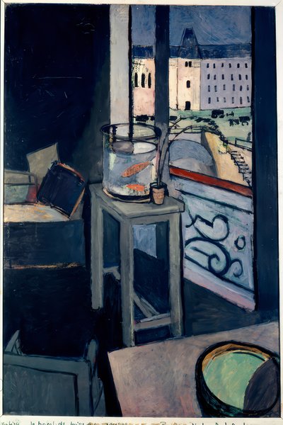 Interiör, guldfiskskål av Henri Matisse