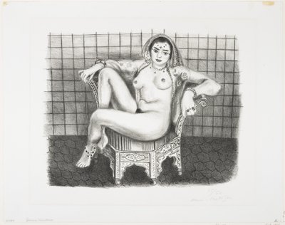 Ung hinduisk-sittande odalisque av Henri Matisse