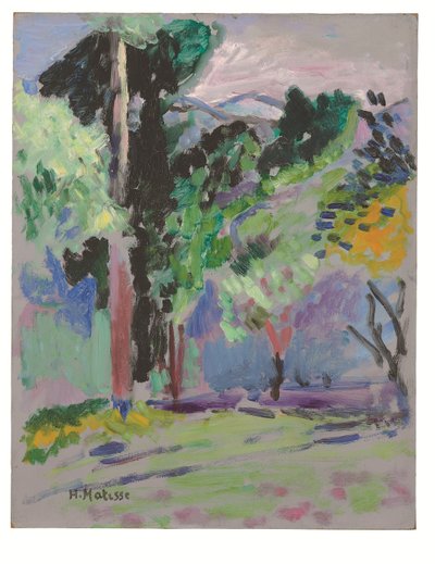 Landskap vid Collioure, ca 1905-1906 (olja på pannå) av Henri Matisse