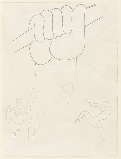 Le Guignon, plansch två från Poesies de Mallarmé av Henri Matisse