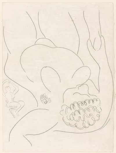 Le Pitre Châtié, plansch fyra från Poesies de Mallarmé av Henri Matisse