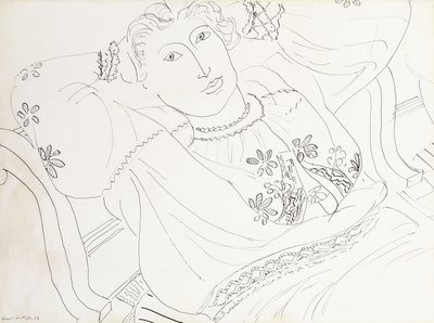 Lydia i rumänsk blus av Henri Matisse