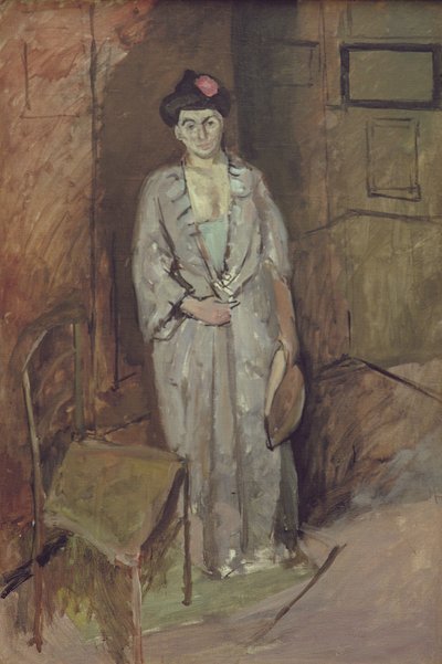 Madame Matisse en Japonaise (Den japanska damen) 1901 (olja på duk) av Henri Matisse