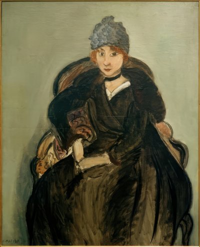 Marguerite i blå hatt av Henri Matisse