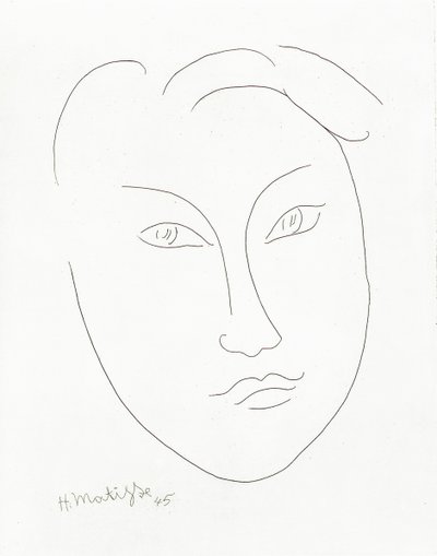 Mask av en ung pojke av Henri Matisse