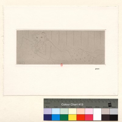 Liggande nakenmodell av Henri Matisse