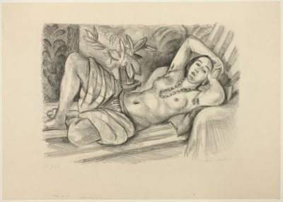 Odalisque med magnolia av Henri Matisse