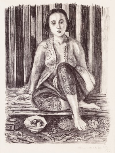 Odalisque med en skål med frukt av Henri Matisse