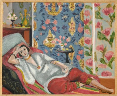 Odalisque med röda byxor av Henri Matisse