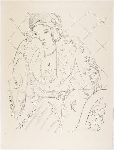 Orientalisk med trebladigt kors av Henri Matisse