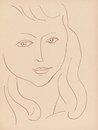 Tallrik från "Visages av Henri Matisse