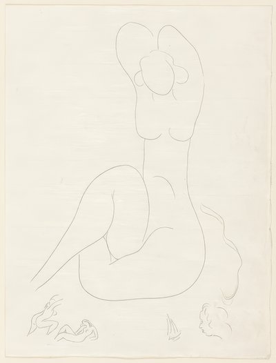 Flera sonetter: "Quelle soie...", plansch 28 ur Poesies de Mallarmé av Henri Matisse