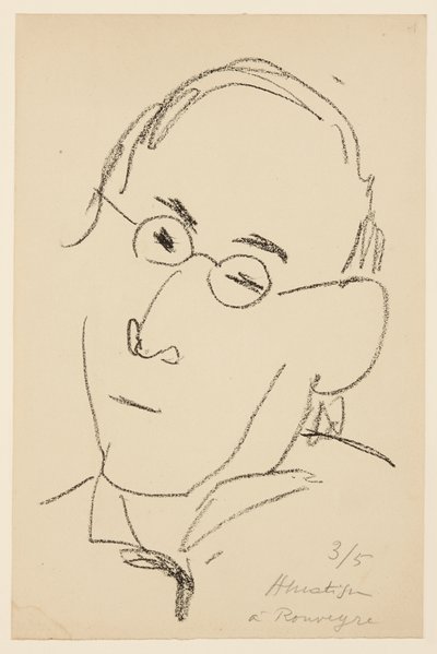Porträtt av Paul Léautaud av Henri Matisse