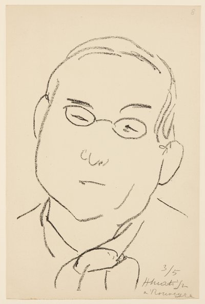 Porträtt av Paul Léautaud av Henri Matisse