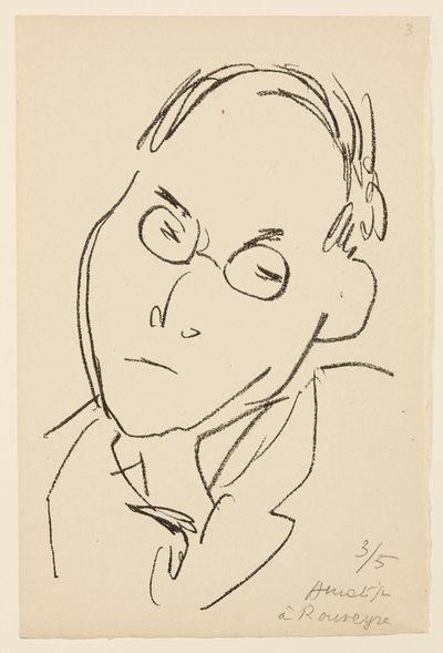 Porträtt av Paul Léautaud av Henri Matisse