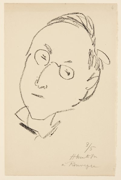 Porträtt av Paul Léautaud av Henri Matisse