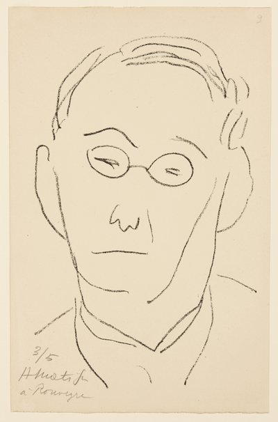 Porträtt av Paul Léautaud av Henri Matisse