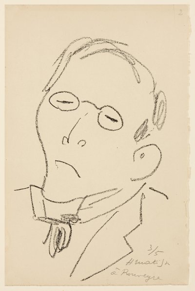 Porträtt av Paul Léautaud av Henri Matisse