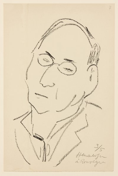 Porträtt av Paul Léautaud av Henri Matisse