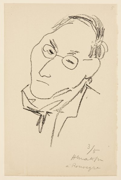 Porträtt av Paul Léautaud av Henri Matisse
