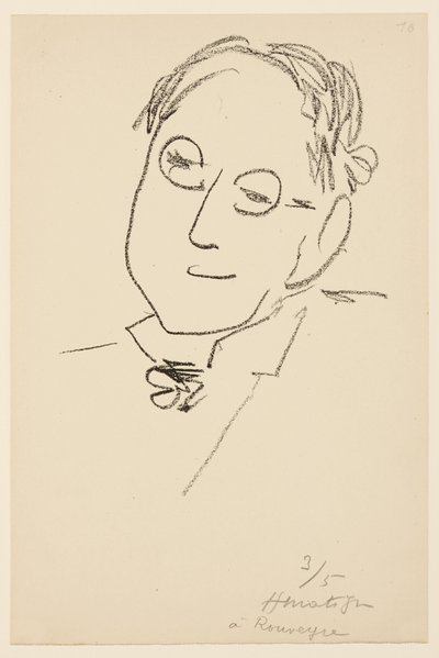 Porträtt av Paul Léautaud av Henri Matisse