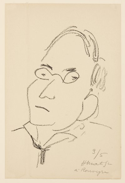 Porträtt av Paul Léautaud av Henri Matisse