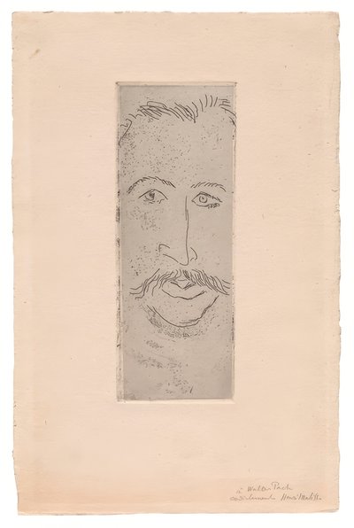 Porträtt av Walter Pach av Henri Matisse