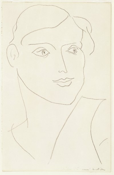 Porträtt av en kvinna av Henri Matisse