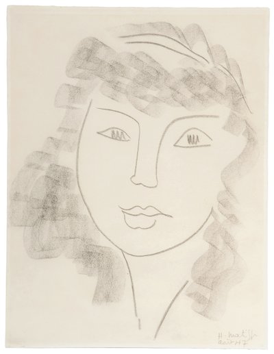 Porträtt av en kvinna; Portrait de Femme av Henri Matisse