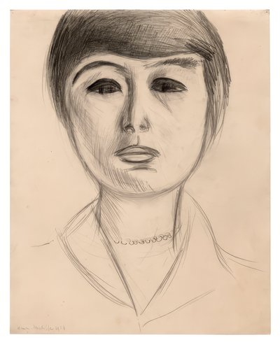 Porträtt av en ung kvinna (Elsa Glaser) av Henri Matisse