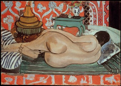 Liggande naken, baksida av Henri Matisse