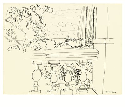 Havsutsikt i Tahiti av Henri Matisse