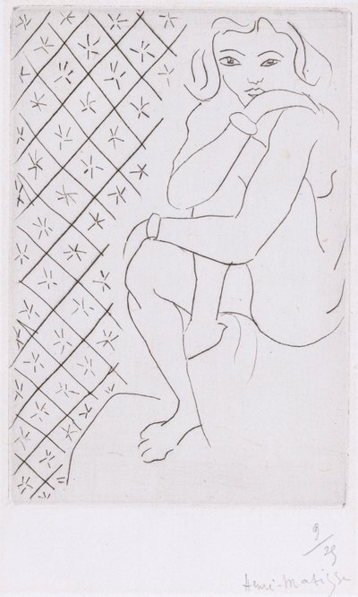 Sittande odalisque av Henri Matisse