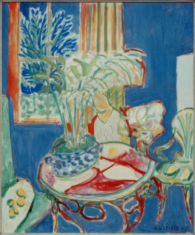 Liten interiör i blått av Henri Matisse