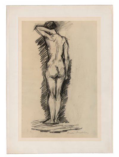 Stående kvinnlig nakenbild sedd bakifrån av Henri Matisse