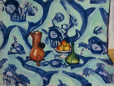 Stilleben med blå bordsduk av Henri Matisse