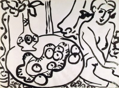 Stilleben med en nakenbild av Henri Matisse