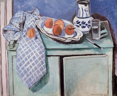 Stilleben på en grön skänk av Henri Matisse