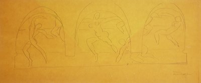 Studie inför dansen av Henri Matisse