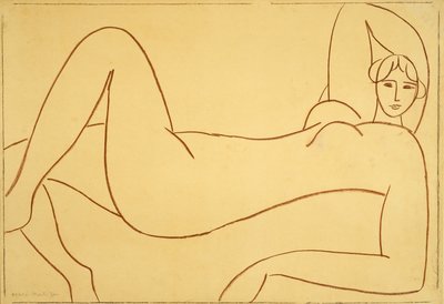 Studie efter den rosa nakenbilden av Henri Matisse