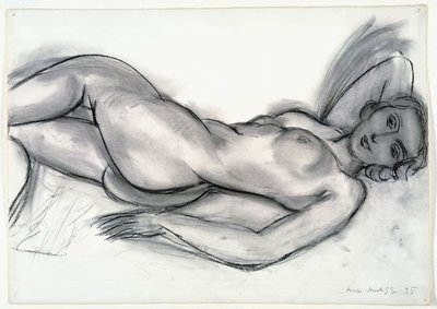 Studie till Rosa nakenbild av Henri Matisse