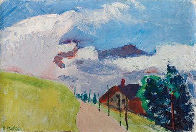 Schweiziskt landskap (väg från Chezieres till Villars) av Henri Matisse