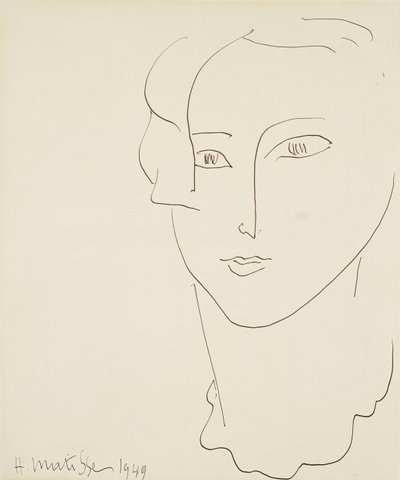 Kvinnans huvud av Henri Matisse