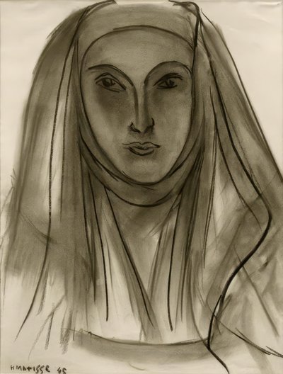 The Nun (studie för portugisiska brev) av Henri Matisse