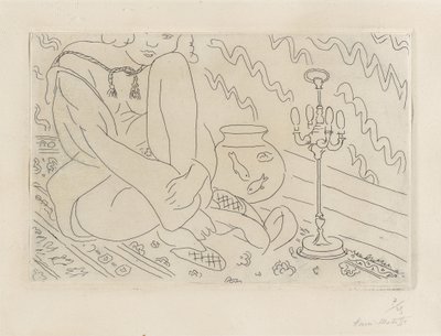 Kvinna sittande i en interiör av Henri Matisse