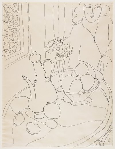 Kvinna med stilleben av Henri Matisse