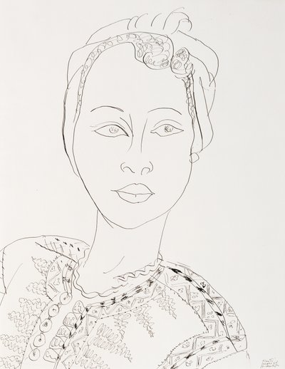 Kvinna med turban av Henri Matisse