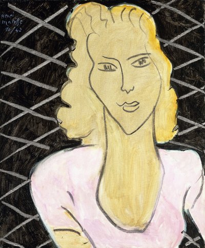 Ung flicka i rosa klänning av Henri Matisse